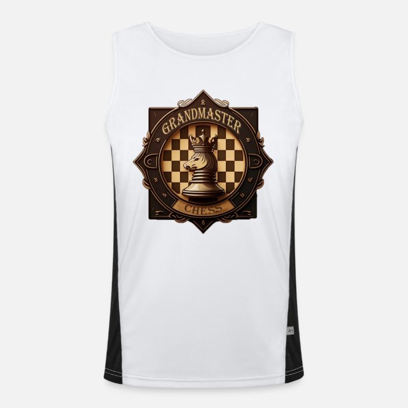 Chess Badge Men's Functional Contrast Tank Top 
