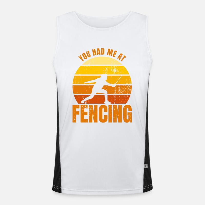 Fencing Joke Men's Functional Contrast Tank Top 