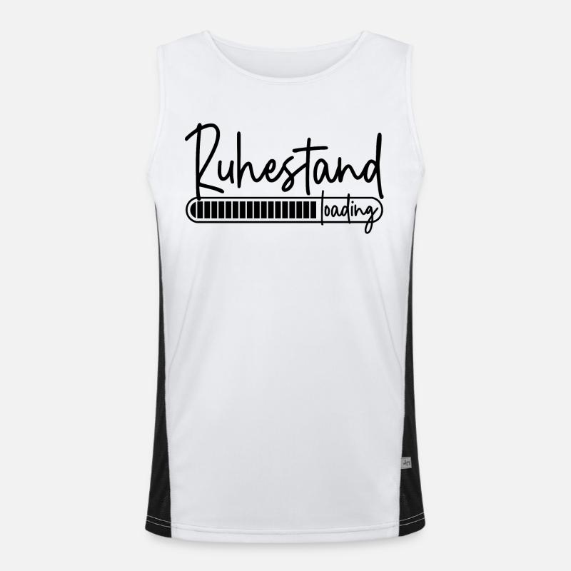 Ruhestand loading Funktionelles Kontrast-Tank Top für Männer 