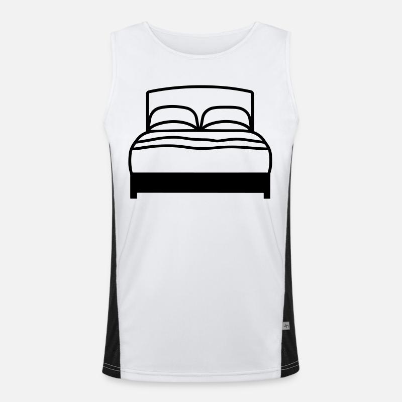 Double bed Men's Functional Contrast Tank Top 