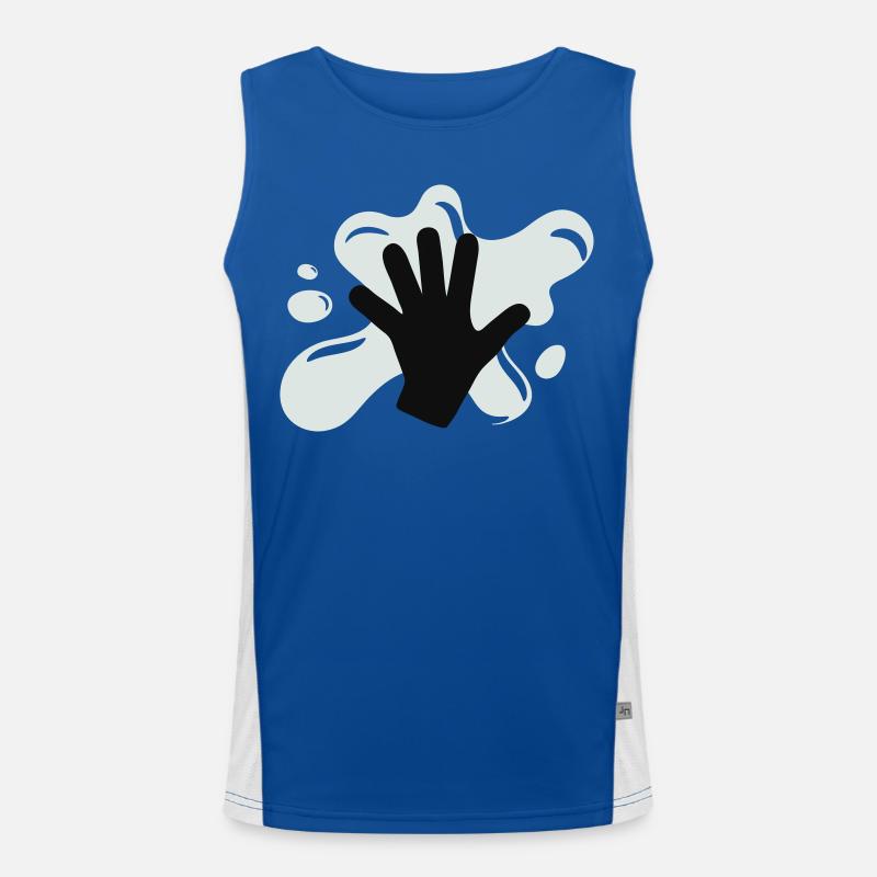 Klima Kleber Aktion Funktionelles Kontrast-Tank Top für Männer 