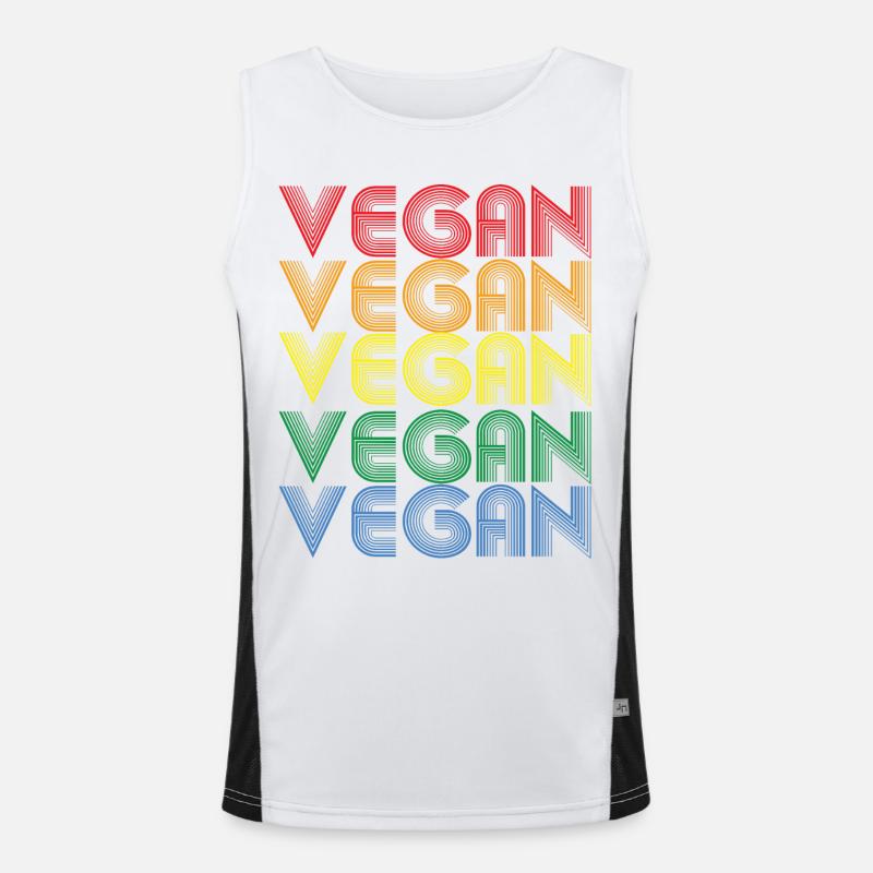 Déclaration Rainbow VEGAN Débardeur respirant contrasté Homme 
