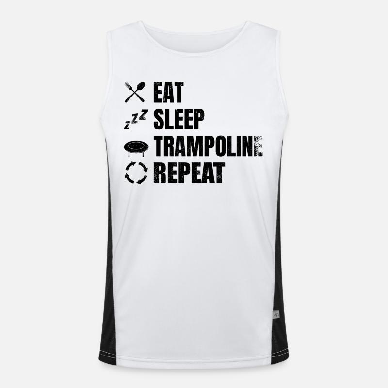 Manger Sommeil Trampoline Répéter Débardeur respirant contrasté Homme 