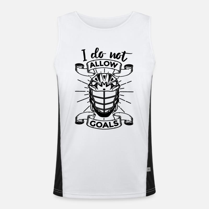 I don't allow goals Men's Functional Contrast Tank Top 