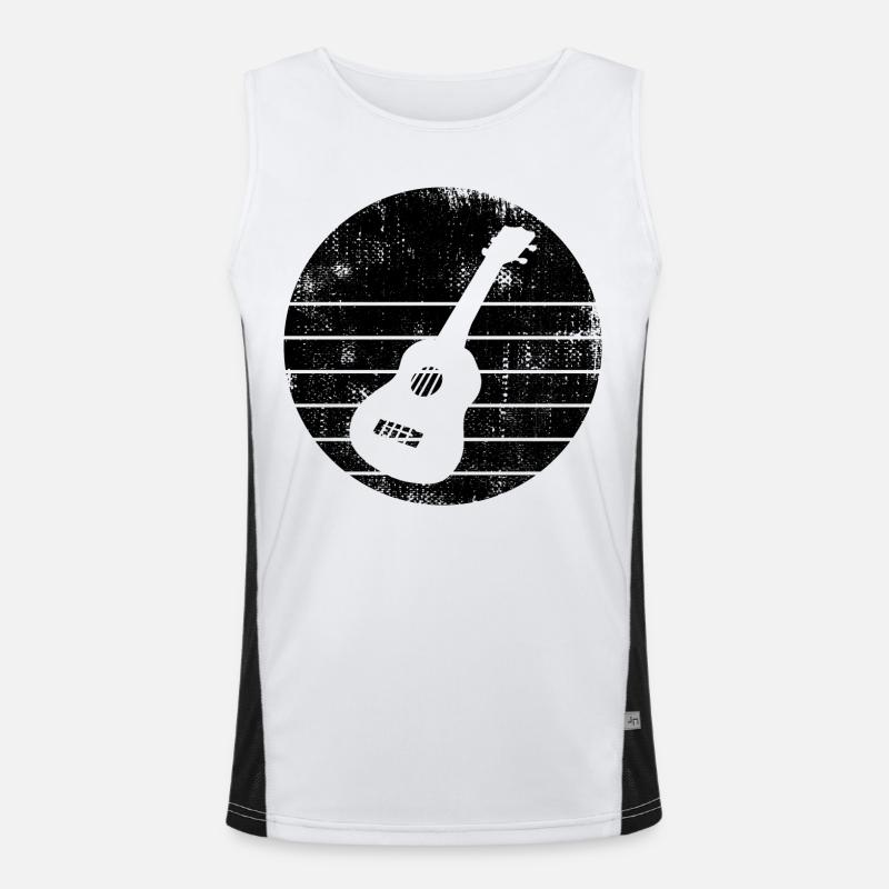 Ukulele sketch Men's Functional Contrast Tank Top 