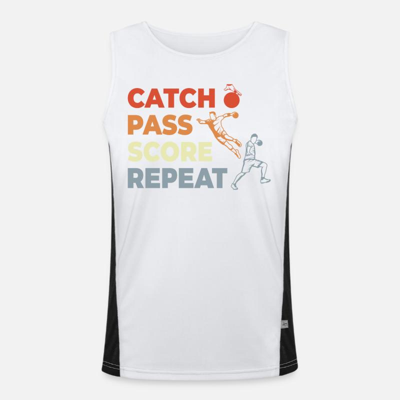 Handball Techniques Men's Functional Contrast Tank Top 