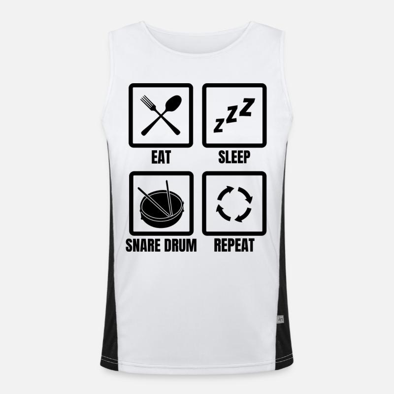 Drum Player Routine Men's Functional Contrast Tank Top 