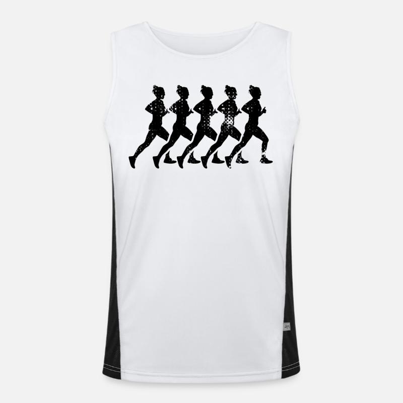 Läuferinnen Funktionelles Kontrast-Tank Top für Männer 