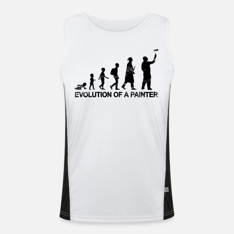 Entwicklung eines Malers Funktionelles Kontrast-Tank Top für Männer 