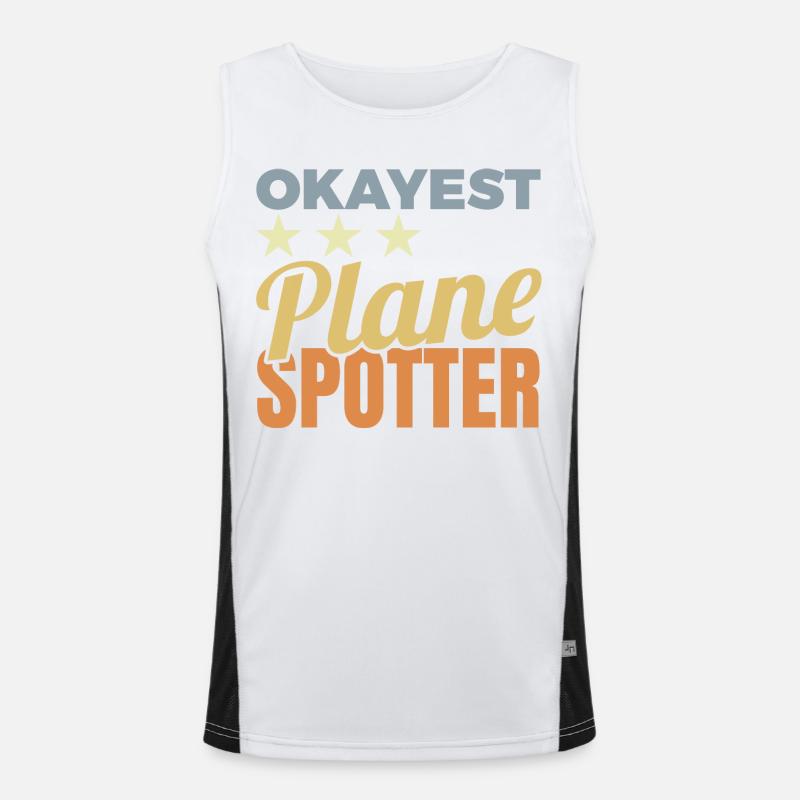 Average airplane enthusiast Men's Functional Contrast Tank Top 