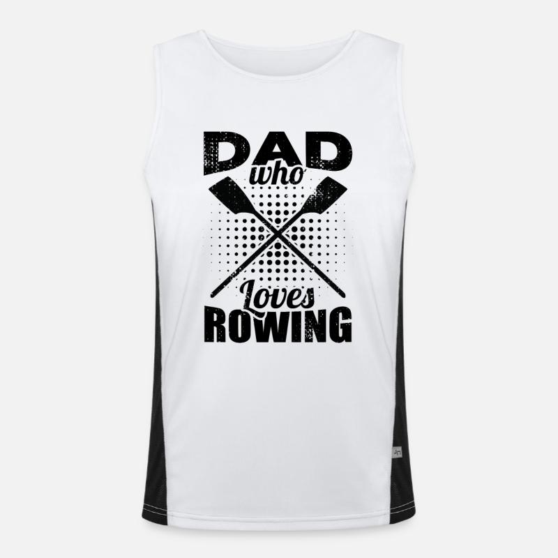Rowing Dad Men's Functional Contrast Tank Top 