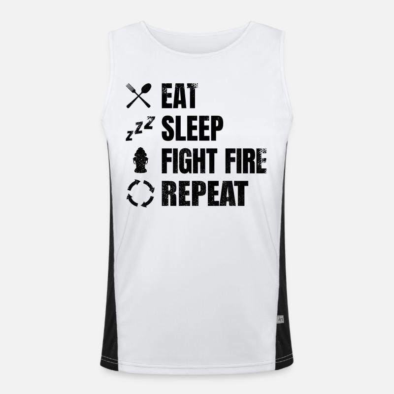 Fire brigade routine Men's Functional Contrast Tank Top 