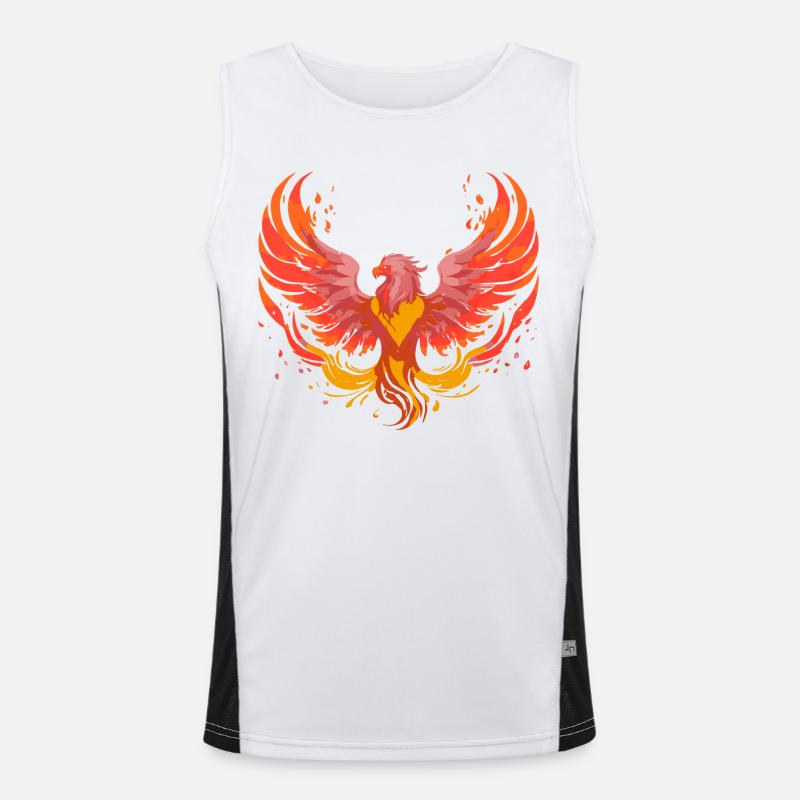 Phoenix Phönix Funktionelles Kontrast-Tank Top für Männer 