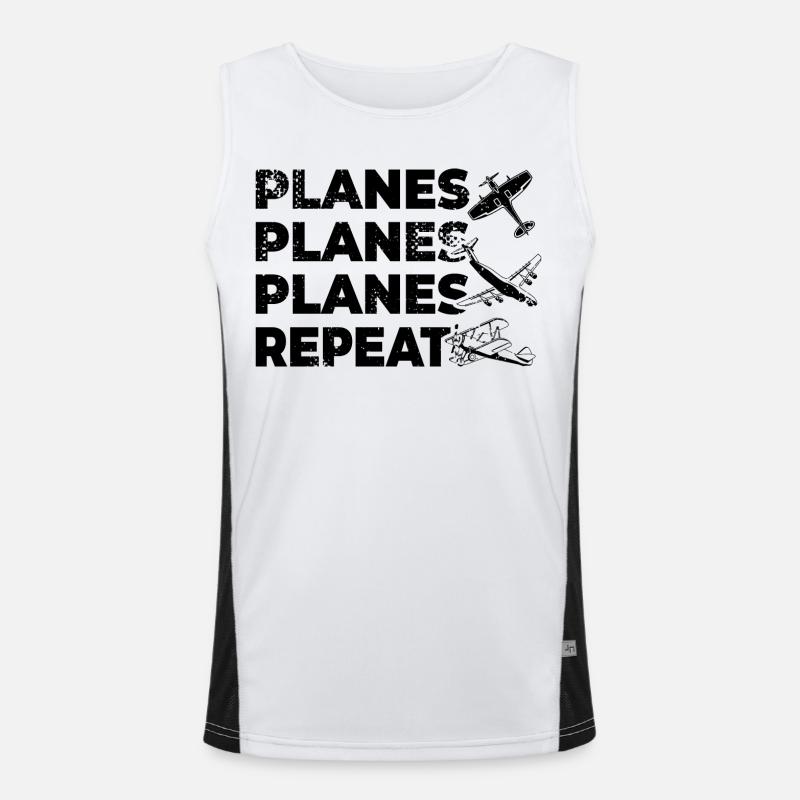 Planespotter Spell Men's Functional Contrast Tank Top 