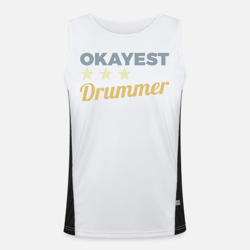Average drummer Men's Functional Contrast Tank Top 