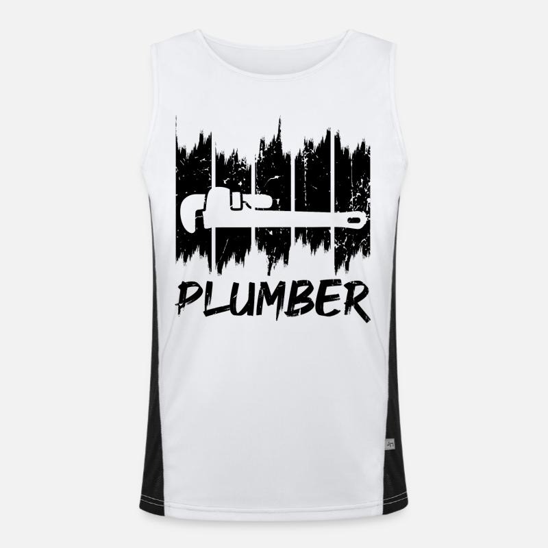 Klempner Funktionelles Kontrast-Tank Top für Männer 