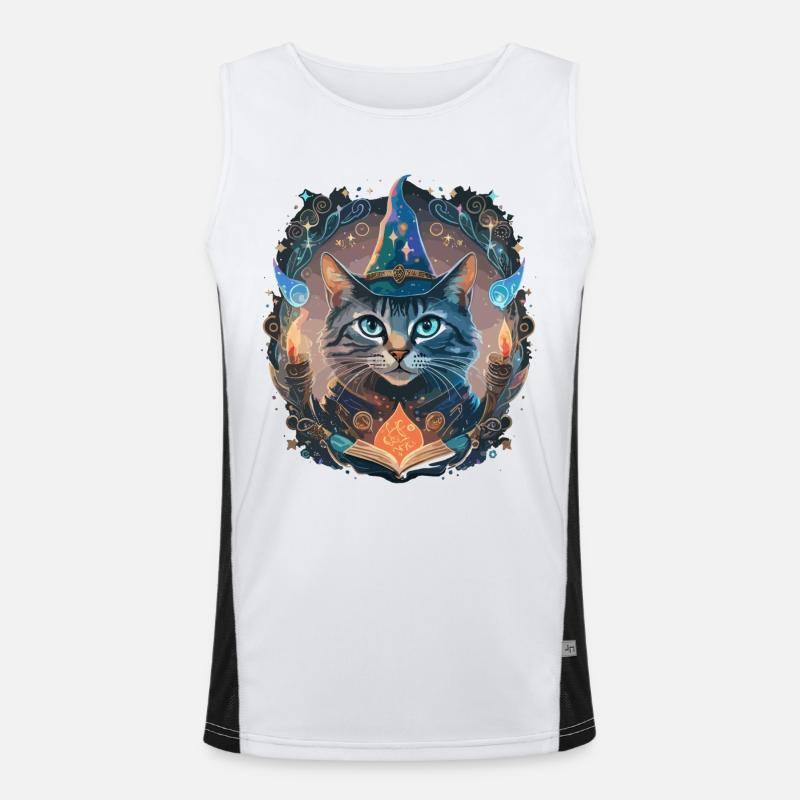 Magic Cat Men's Functional Contrast Tank Top 