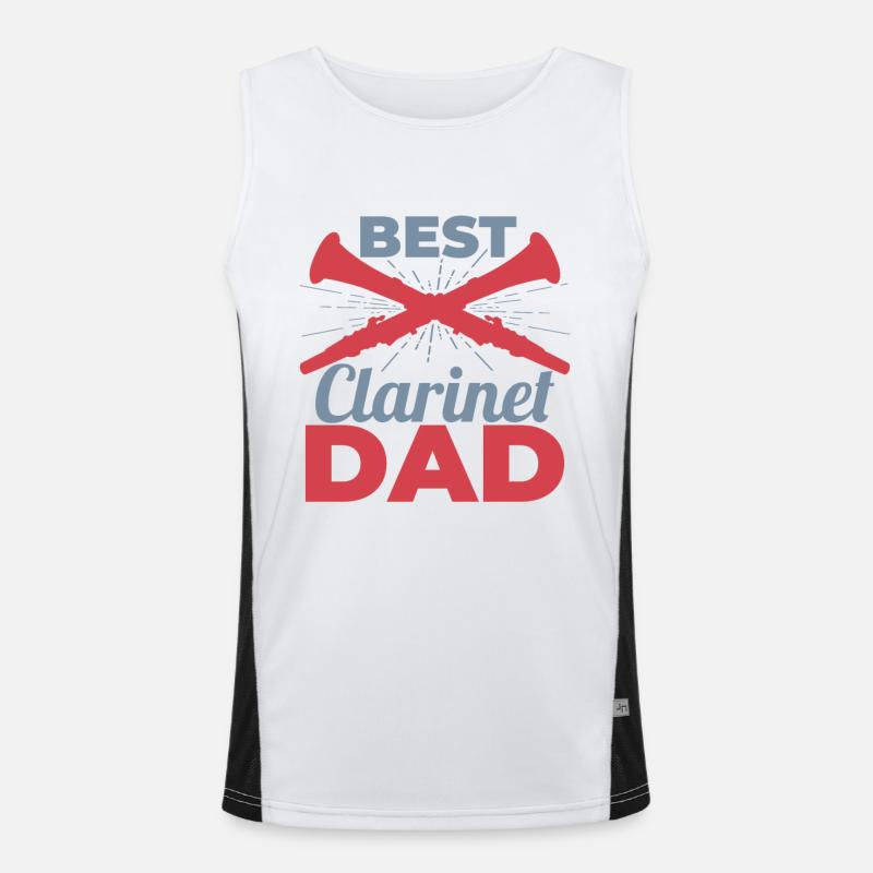 Clarinets Dad Men's Functional Contrast Tank Top 