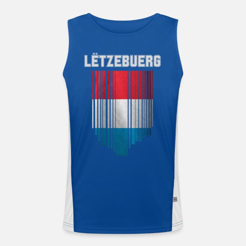 Drapeau du Luxembourg, fierté luxembourgeoise Débardeur respirant contrasté Homme 