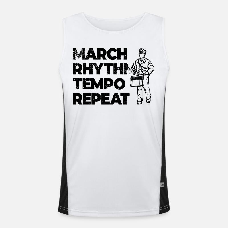 Motivation du batteur Débardeur respirant contrasté Homme 