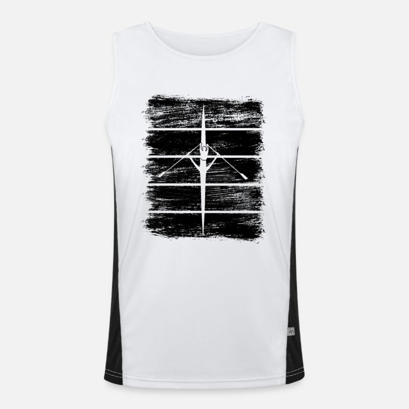 Ruderboot Funktionelles Kontrast-Tank Top für Männer 