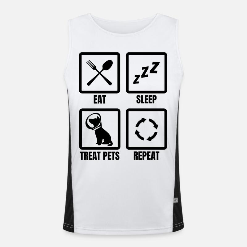 Tierarzt Routine Funktionelles Kontrast-Tank Top für Männer 