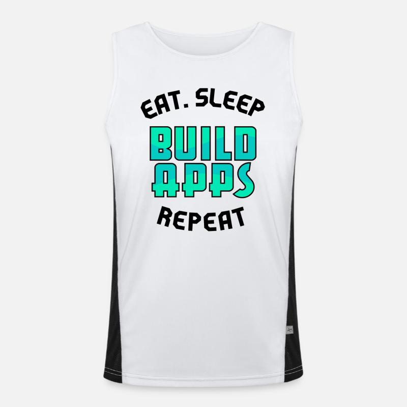 Careers App Developer Statement Job Success Men's Functional Contrast Tank Top 