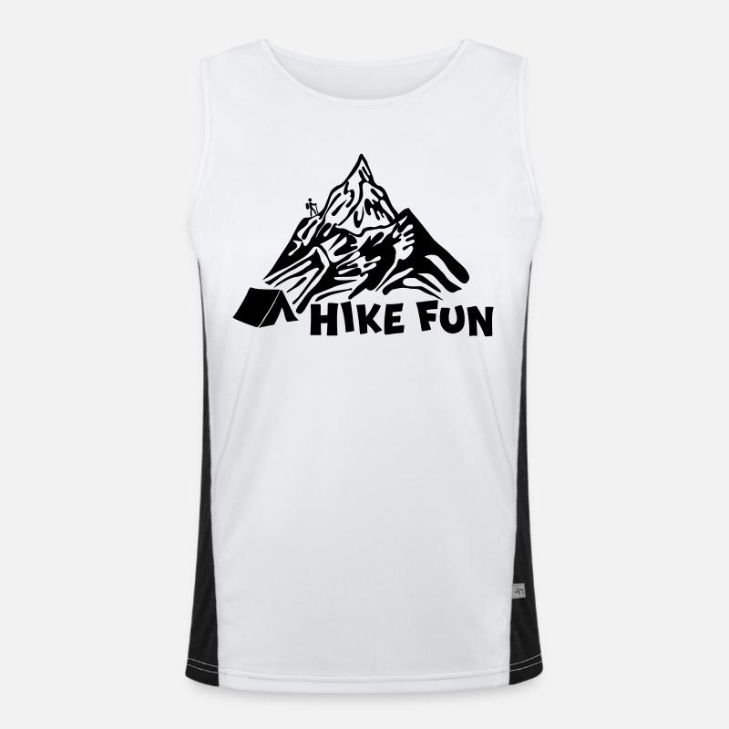 Hike Fun [Black] Men's Functional Contrast Tank Top 