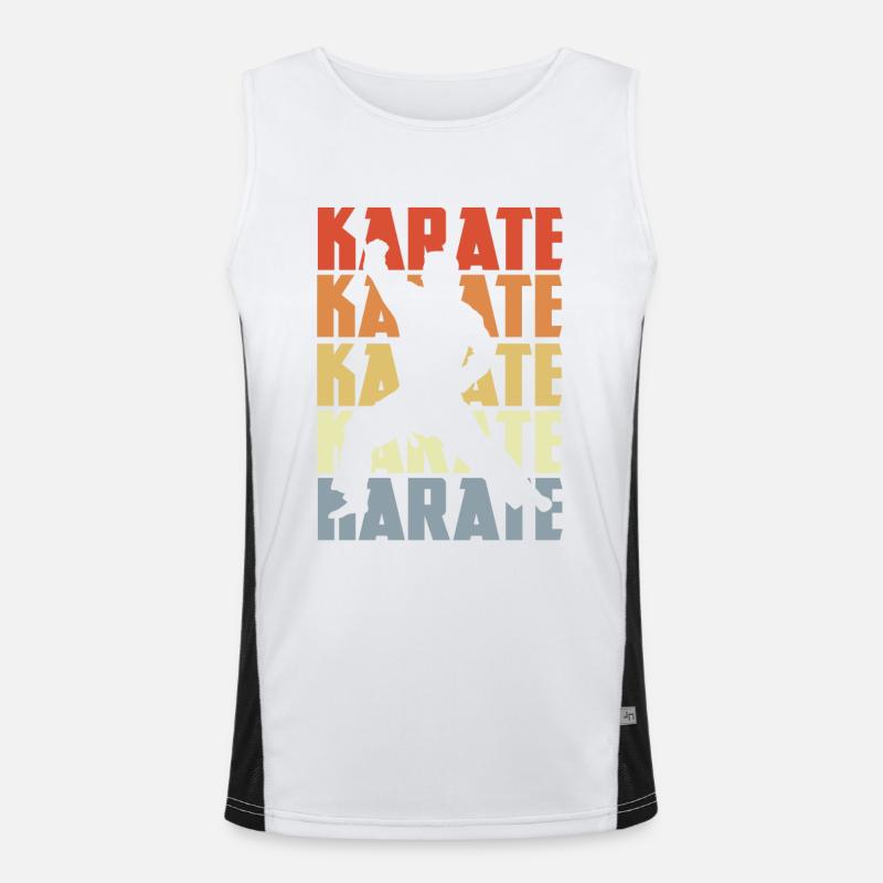 Retro Karate Men's Functional Contrast Tank Top 