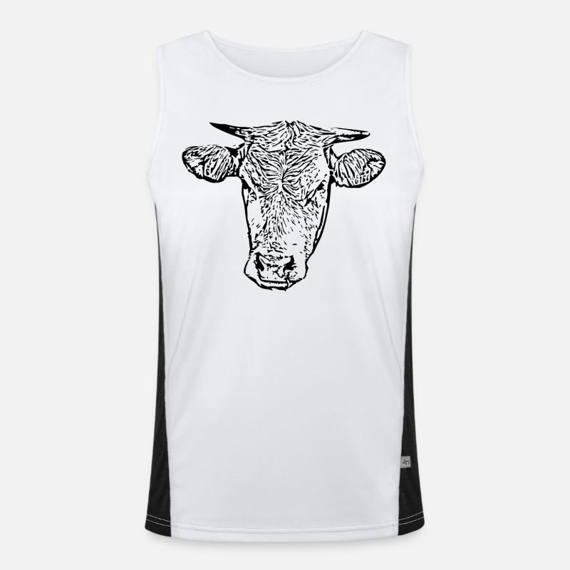Vache Débardeur respirant contrasté Homme 