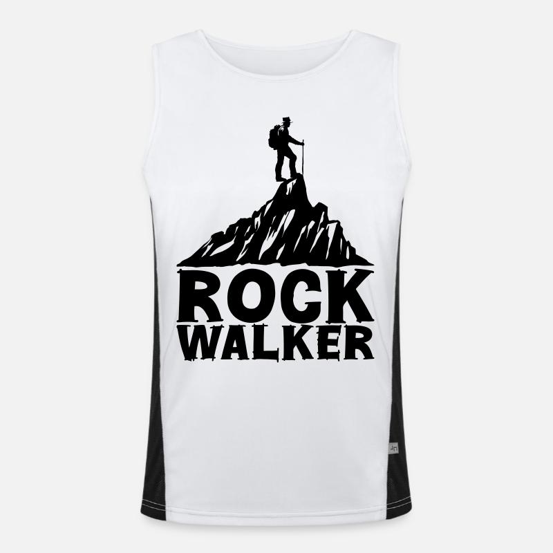 Rock Walker [Black] Men's Functional Contrast Tank Top 