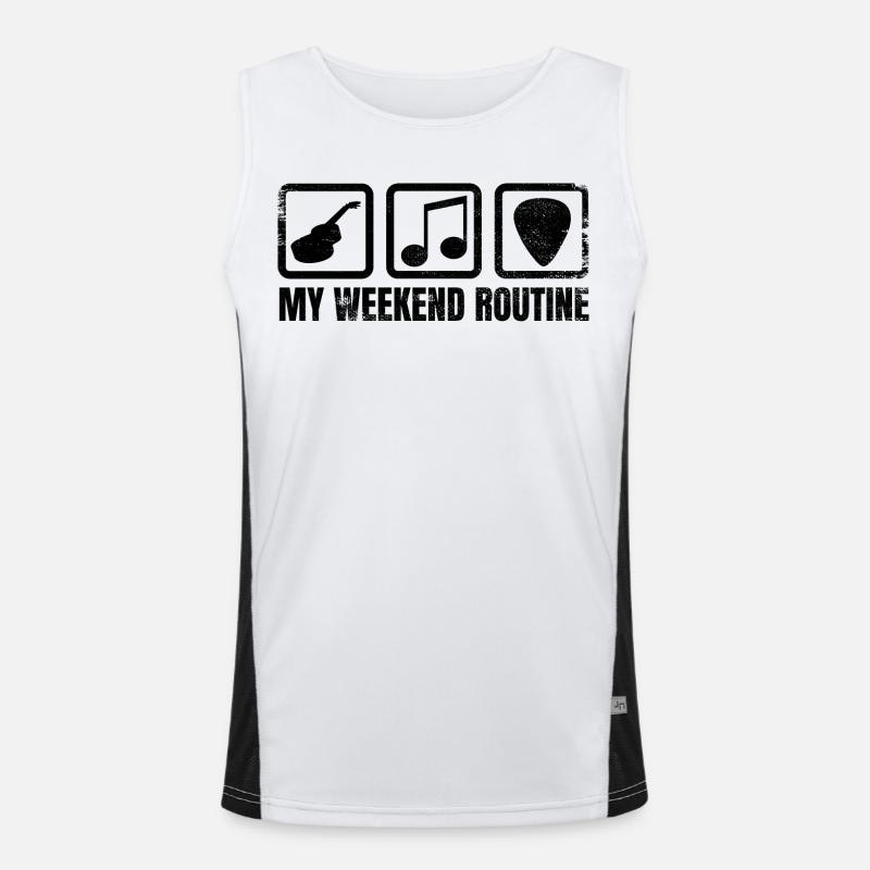 Meine Wochenendroutine Funktionelles Kontrast-Tank Top für Männer 