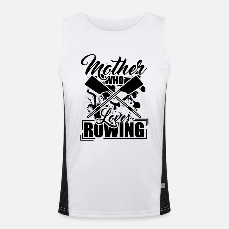Rudersport Mutter Funktionelles Kontrast-Tank Top für Männer 