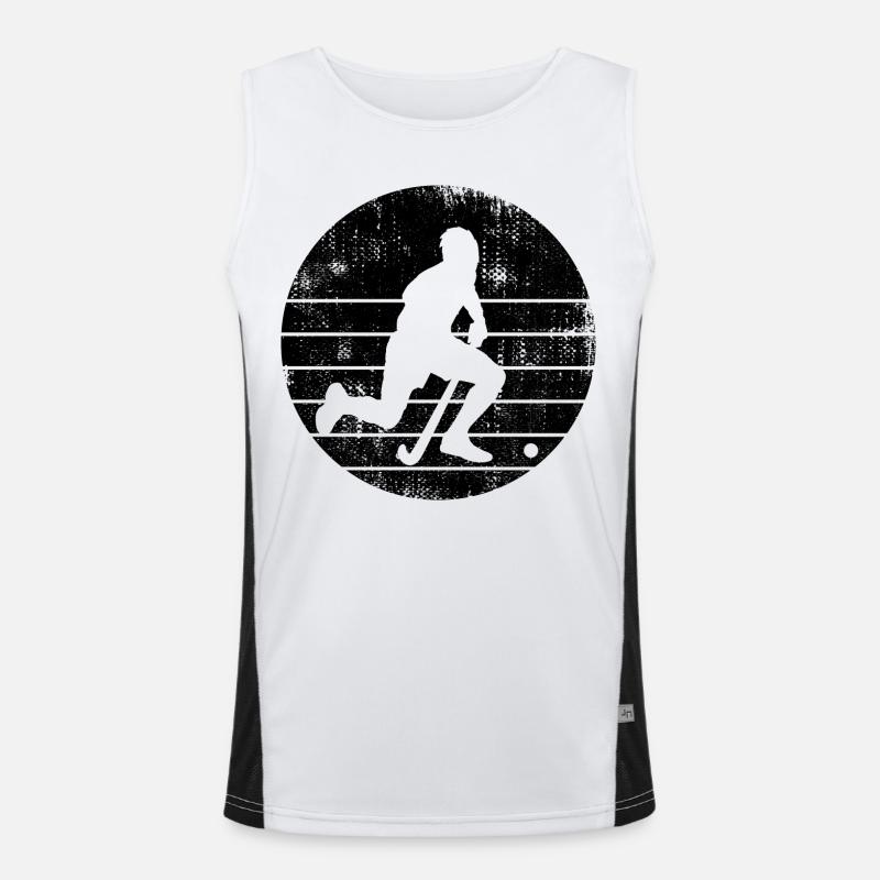 Feldhockeyspieler Funktionelles Kontrast-Tank Top für Männer 