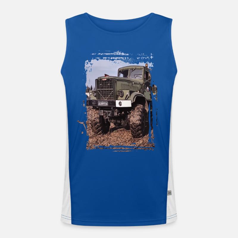 KRAZ LKW Funktionelles Kontrast-Tank Top für Männer 