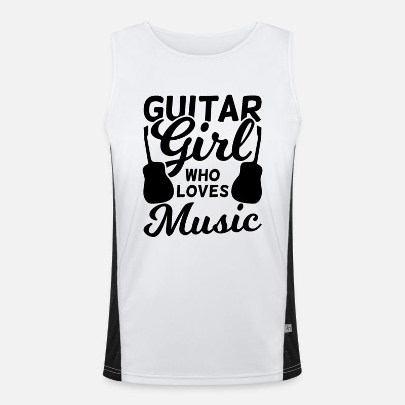 Guitarist Men's Functional Contrast Tank Top 