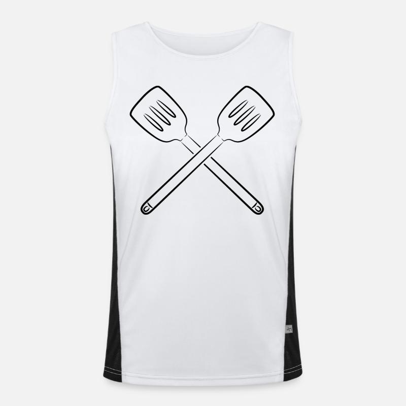Schlitzlöffel Funktionelles Kontrast-Tank Top für Männer 