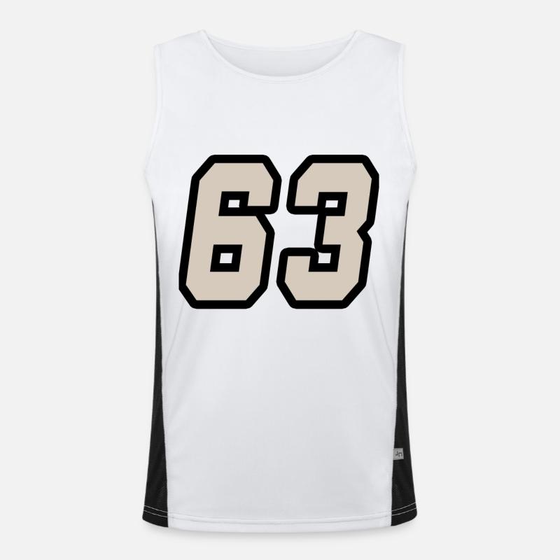 Nummer dreiundsechzig 63 Funktionelles Kontrast-Tank Top für Männer 
