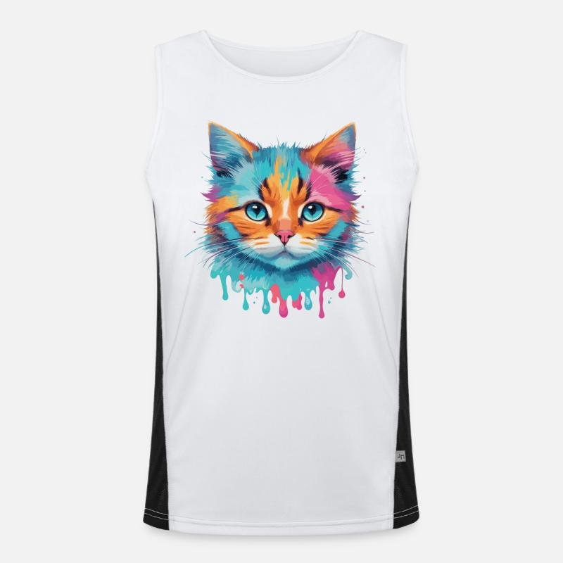 Chat mignon Débardeur respirant contrasté Homme 