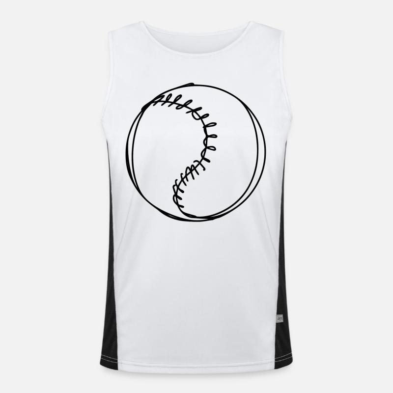 Balle de baseball Débardeur respirant contrasté Homme 