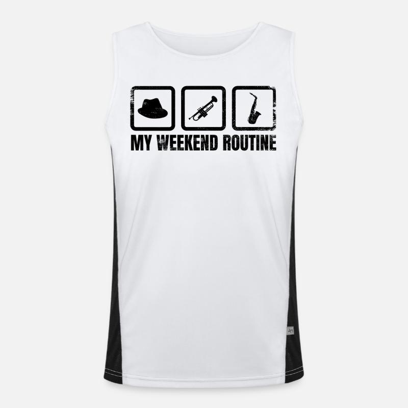 Ma routine du week-end Débardeur respirant contrasté Homme 