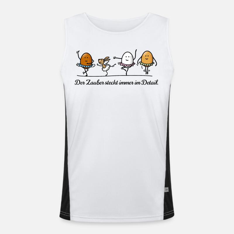 Ostern Funktionelles Kontrast-Tank Top für Männer 