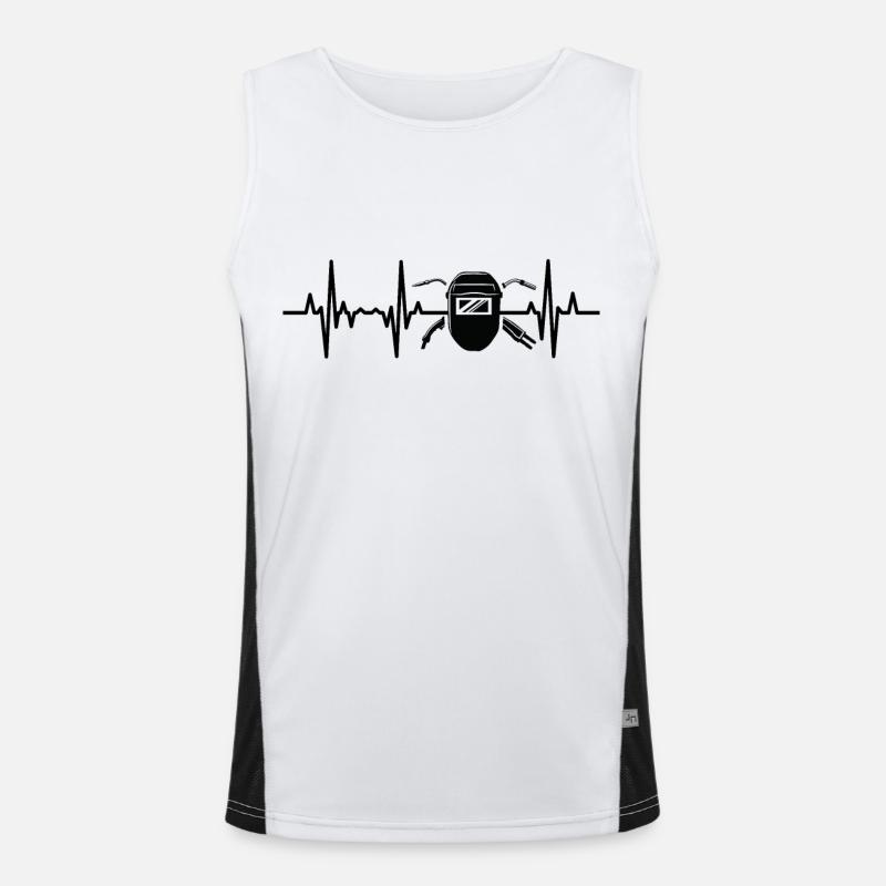 Schweißgerät EKG Funktionelles Kontrast-Tank Top für Männer 