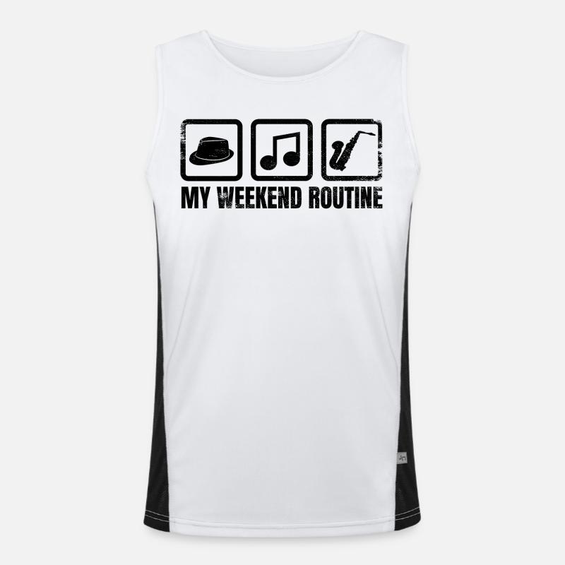 Saxophonists Weekend Men's Functional Contrast Tank Top 