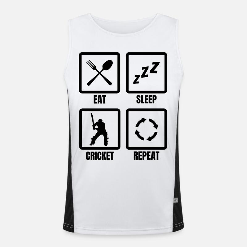 Kricket Routine Funktionelles Kontrast-Tank Top für Männer 