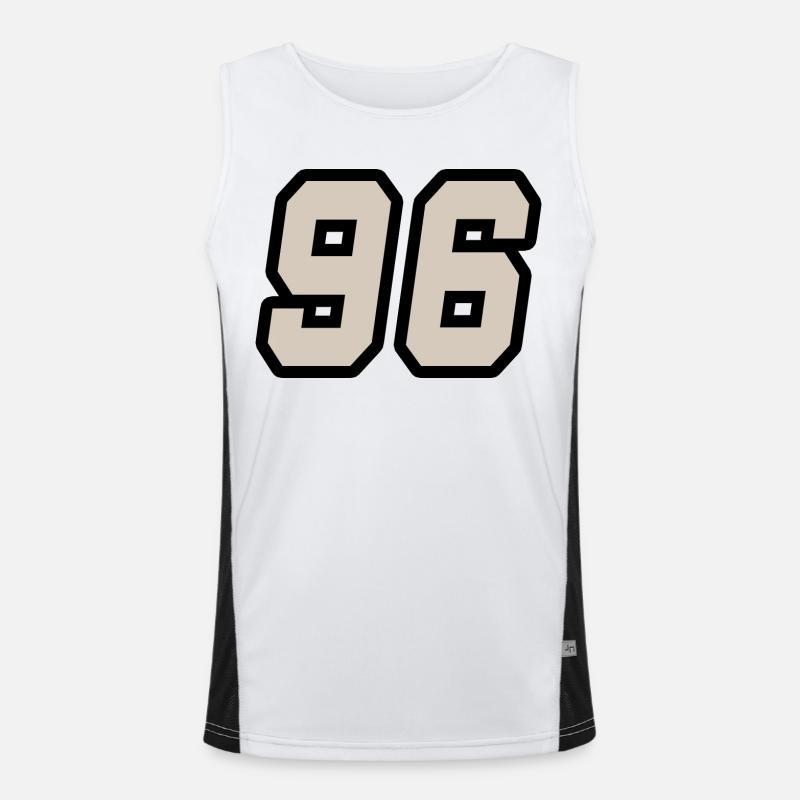 Nummer sechsundneunzig 96 Funktionelles Kontrast-Tank Top für Männer 