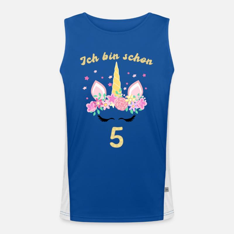 ich bin schon 5 Funktionelles Kontrast-Tank Top für Männer 