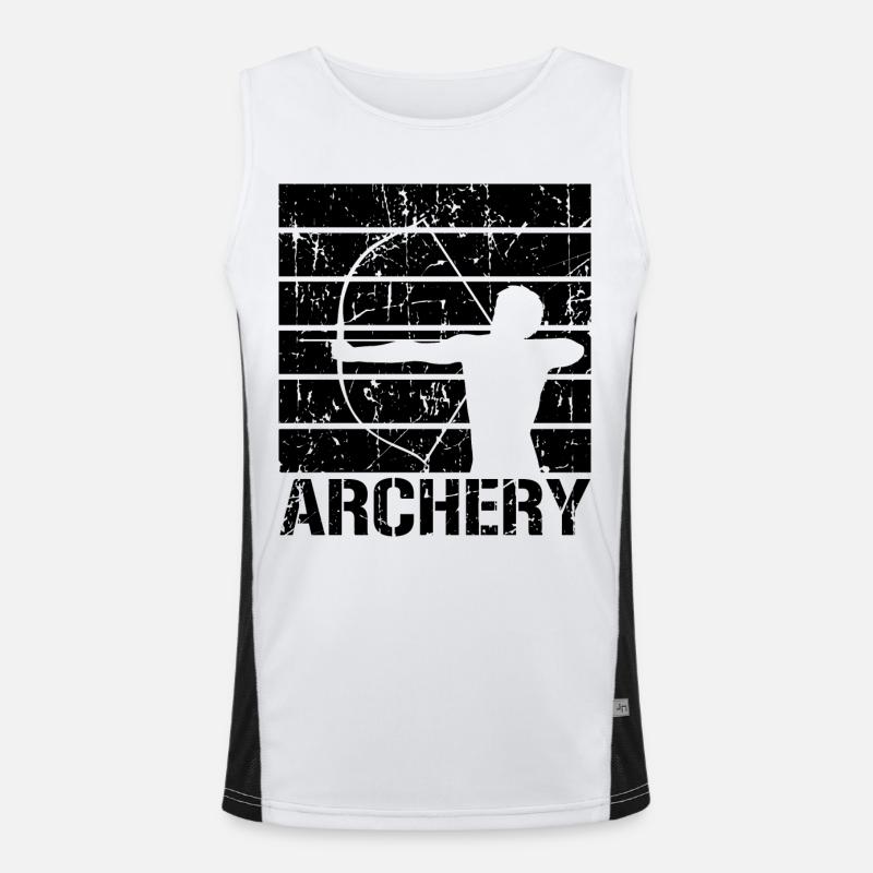 Bogenschießen Funktionelles Kontrast-Tank Top für Männer 