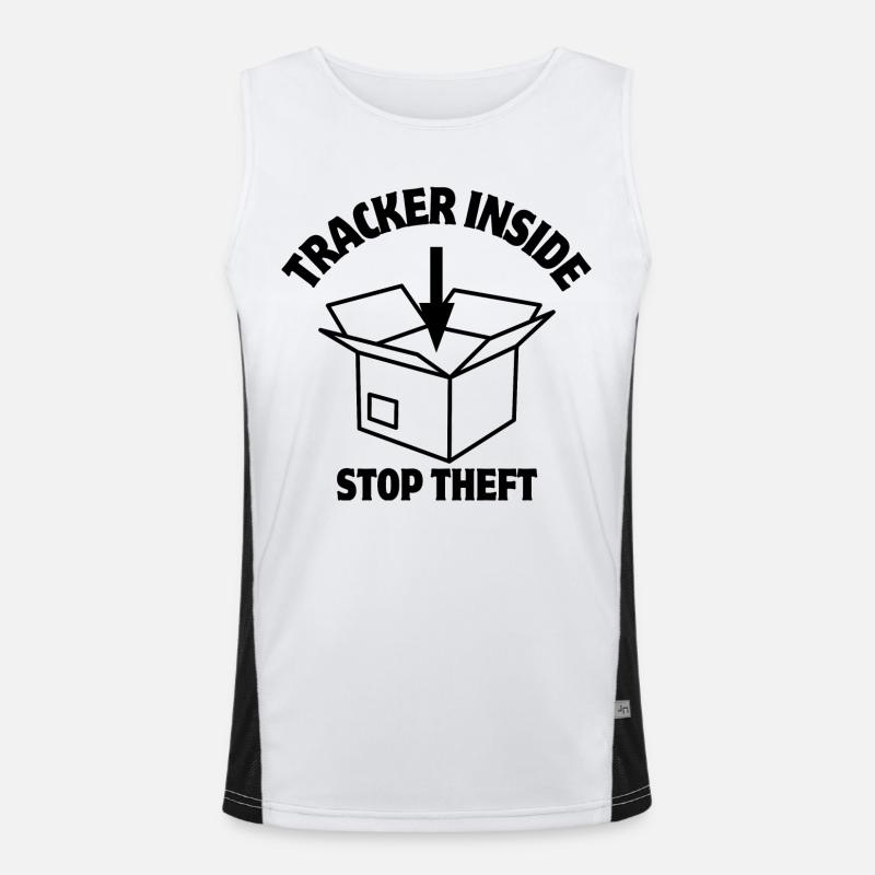 Sicherheit, Paketschloss, Inside Tracker Funktionelles Kontrast-Tank Top für Männer 