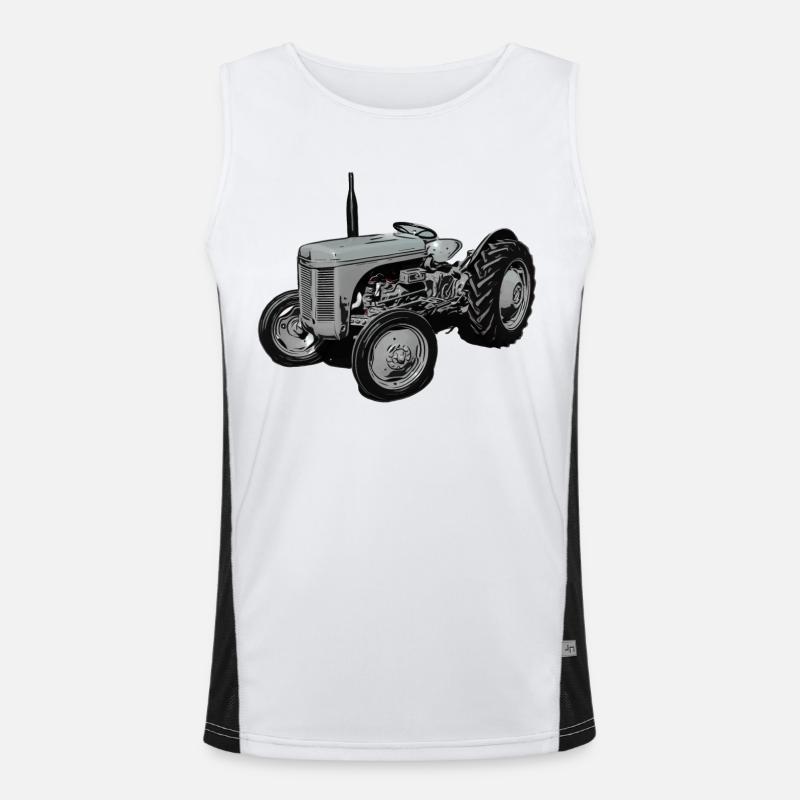 Alter Fergie TE20 Traktor Funktionelles Kontrast-Tank Top für Männer 